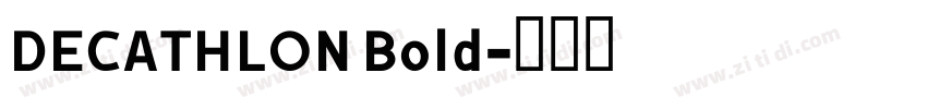 DECATHLON Bold字体转换